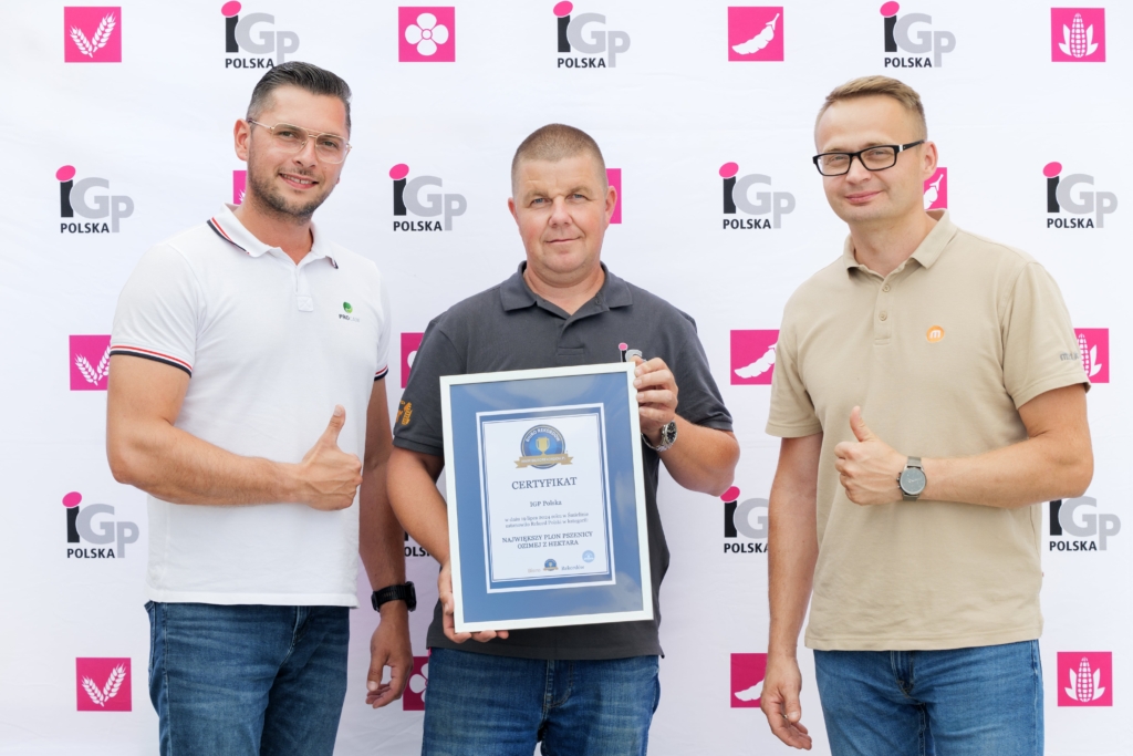 Rekord Polski w plonie pszenicy ozimej Bulldozer 2024 14,208 tha